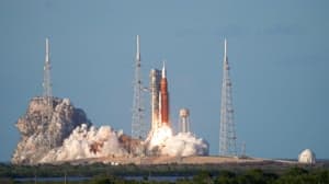 NASA image: Artemis II Launch from OSB II Balcony - Slo Mo