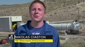 NASA image: Northrop Grumman Engineer Discusses Flight Support Booster Test