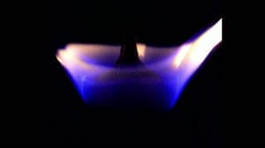 NASA image: SoFIE-GEL - flame appearing to spin itself into extinction