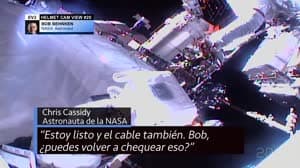 NASA image: Una caminata espacial para reemplazar baterías fuera de la ISS: TW@N - 26 de junio de 2020