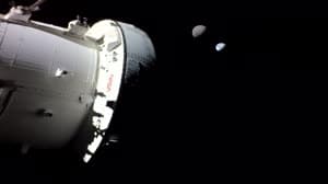 NASA image: Orion sees the Earth and the Moon